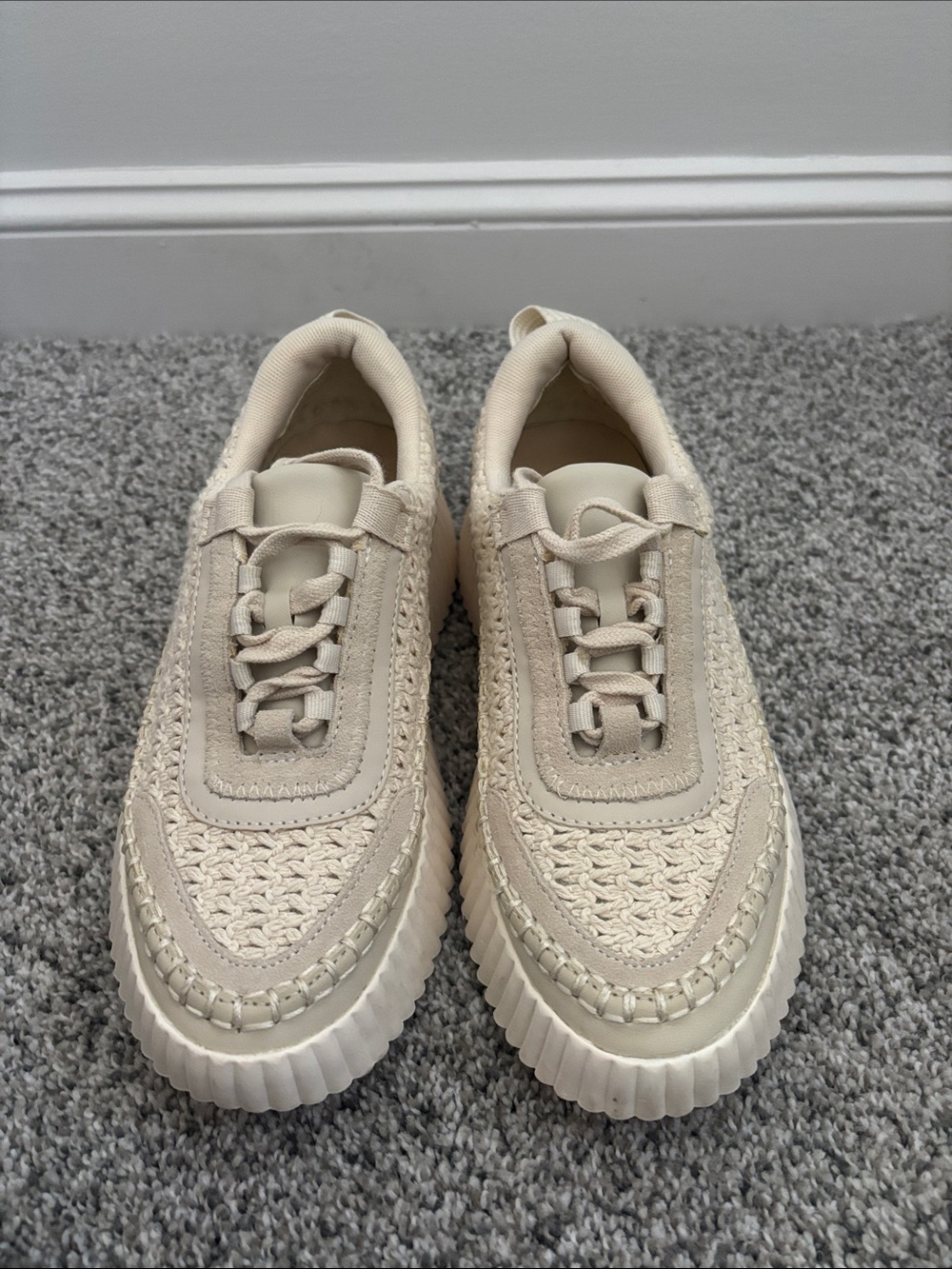 Dolce Vita Cream Woven Women’s Sneakers